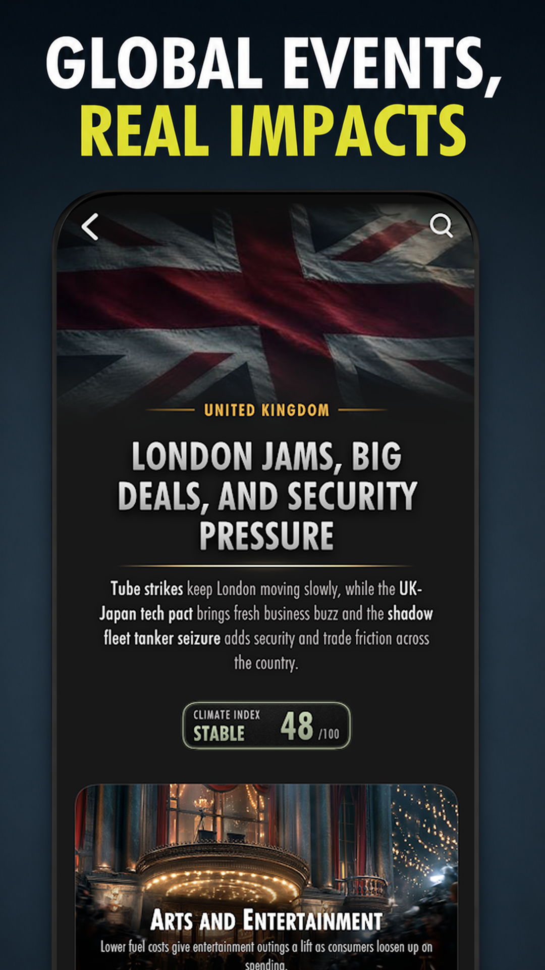 Capital Kings live economic impact gameplay screenshot